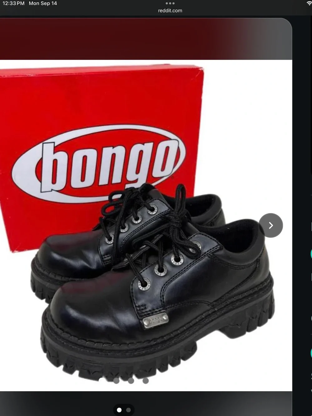 Bongo 1990’S Vintage Ronnie black Oxford sneakers